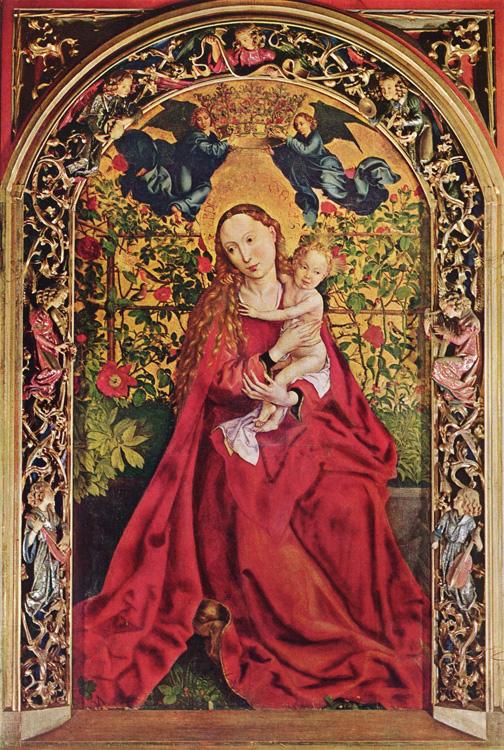Martin Schongauer Madonna of the Rose Bower (mk08) Germany oil painting art